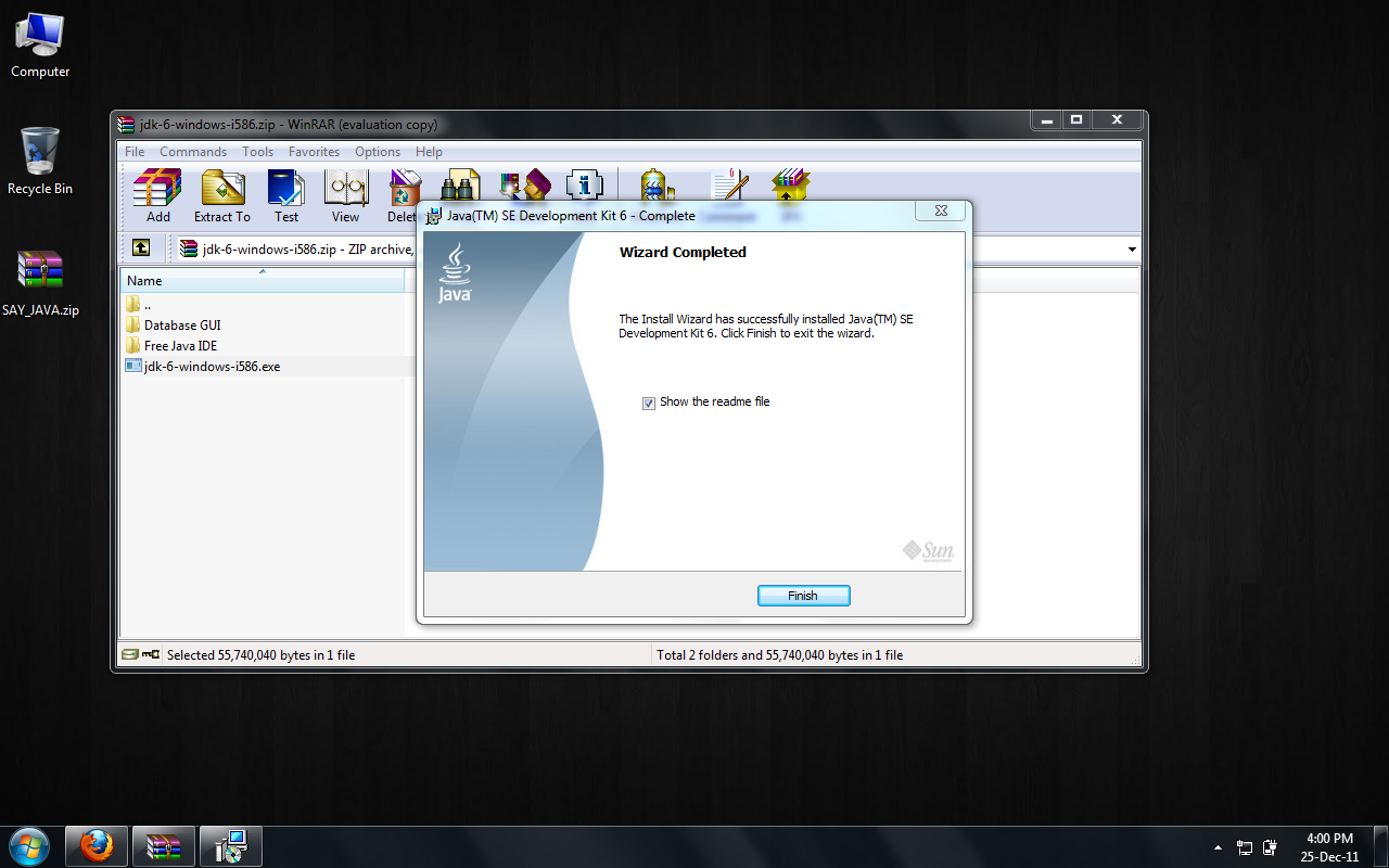 SAY install java10