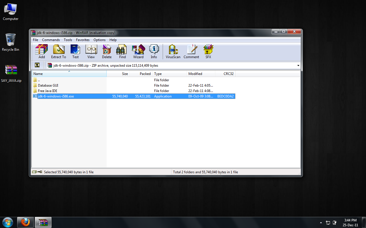 SAY install java2
