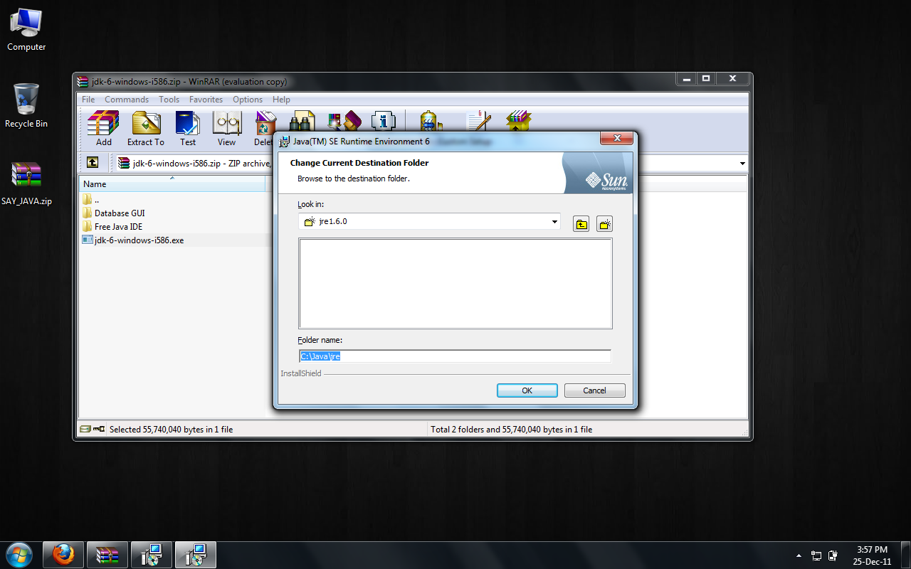 SAY install java8